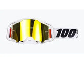 GOGGLES 100% -  147 WHITE YELLOW TINT